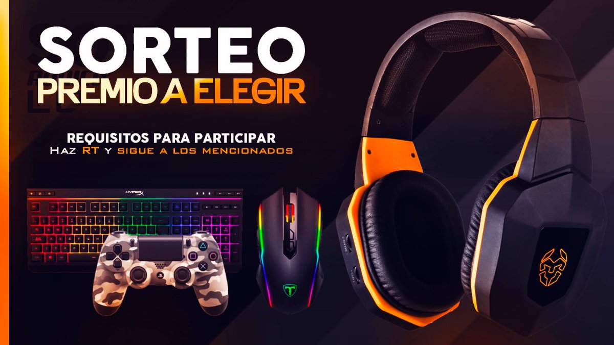 💥🎁#SORTEO DE PREMIO A ELEGIR💥
(Envió a todo el mundo)

➡Para participar: Haz RT🔁, Sigue: <a href="/ProGamesTM/">PRO GAMES™🎮</a> y a bit.ly/2WsrqRW

Termina: 17/11

¡SUERTE! 🍀