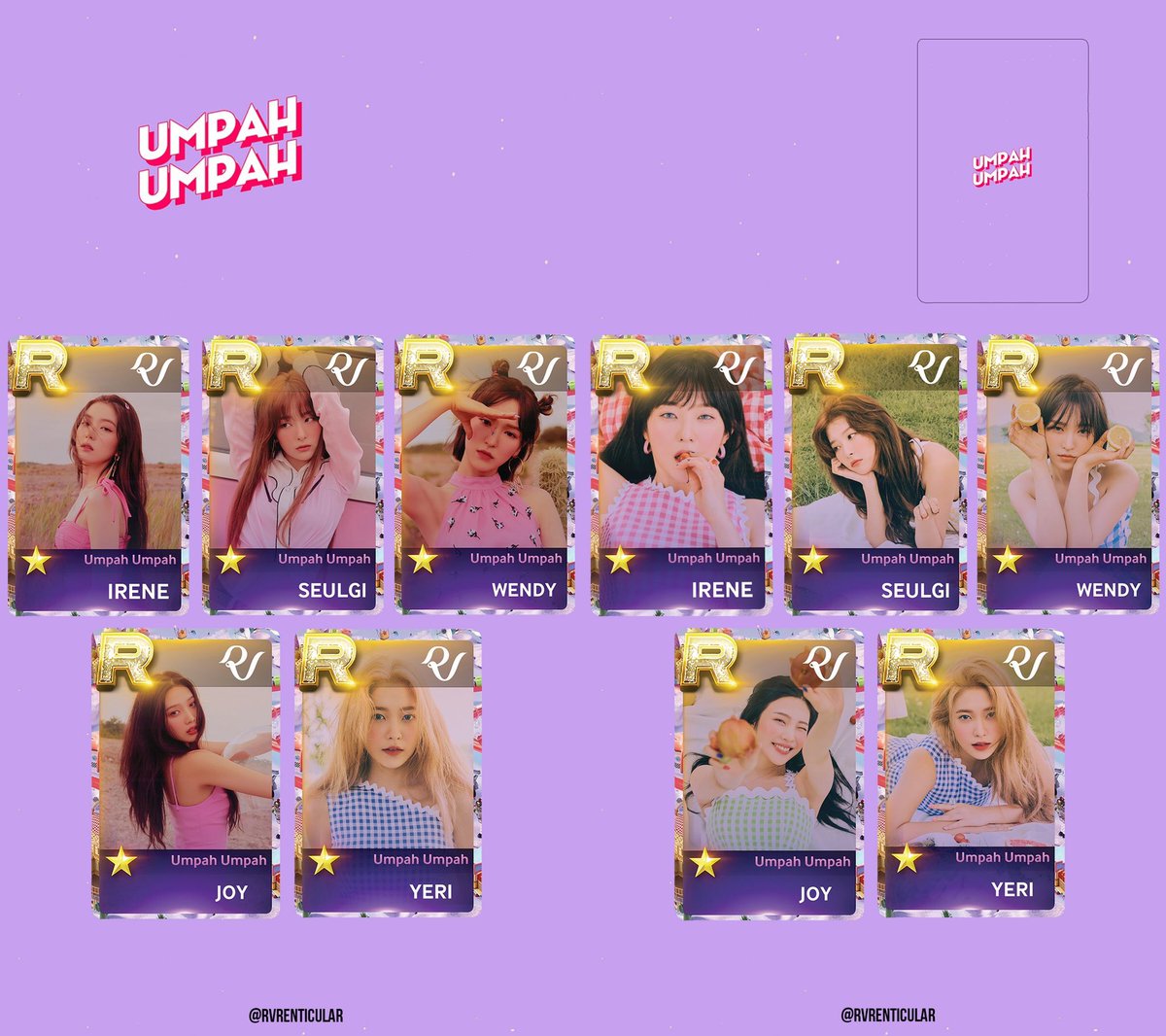 SakuraGOs's tweet photo. 🇨🇱 GO
🌸#REDVELVET Umpah Umpah photo card lenticular fanmade @RVRenticular 🌸
⠀⠀⠀⠀⠀⠀⠀⠀
🔅$1.500 + envíos.
⠀⠀⠀⠀⠀⠀⠀⠀
Irene ✅
Joy ✅
Wendy ✅
Seulgi ✅
Yeri ✅
⠀⠀⠀⠀⠀⠀⠀⠀
❌Cierre: 17 de noviembre. https://t.co/YjUk7Uqvbg