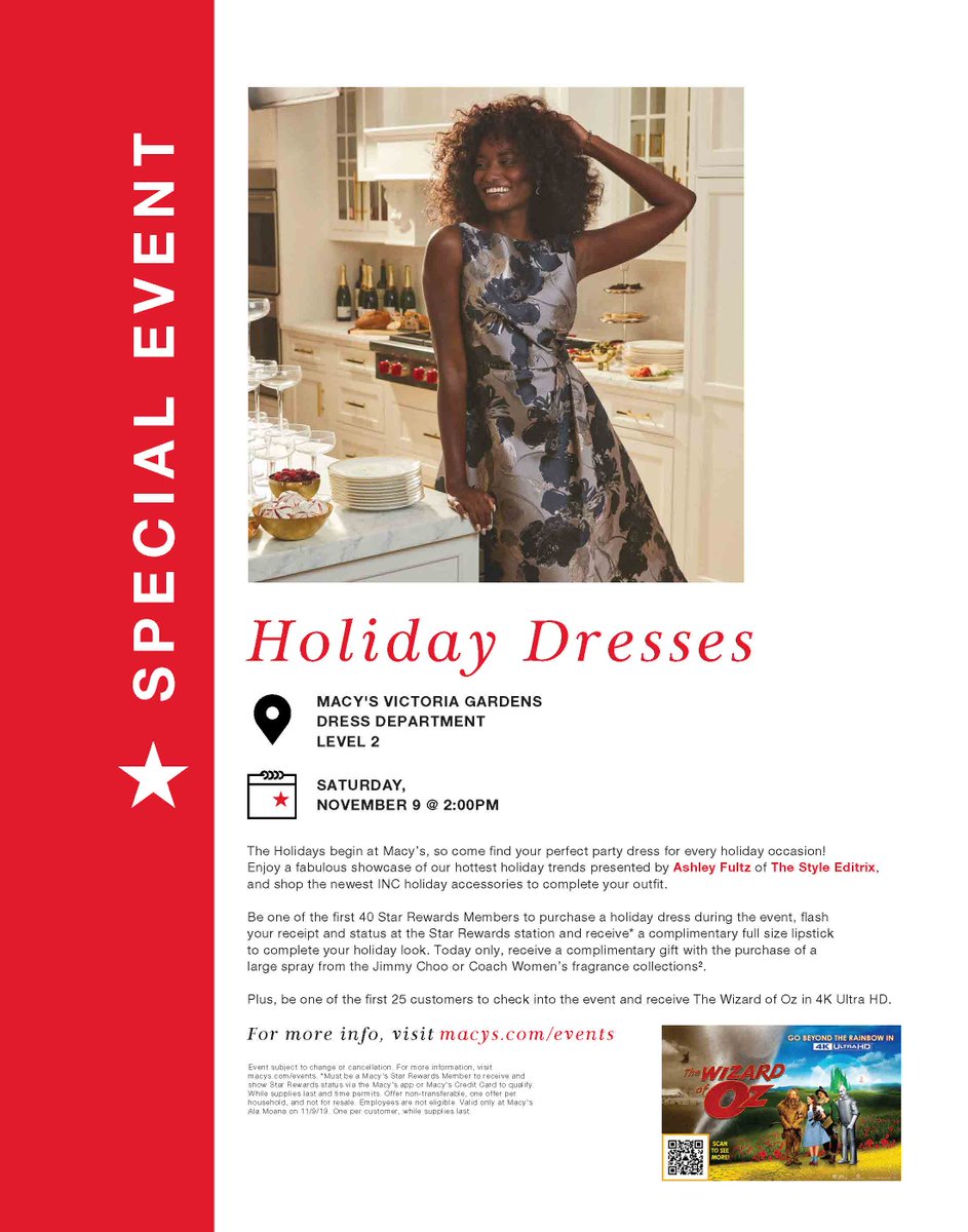 Victoria Gardens On Twitter Macy S Has A Holiday Fashion Event