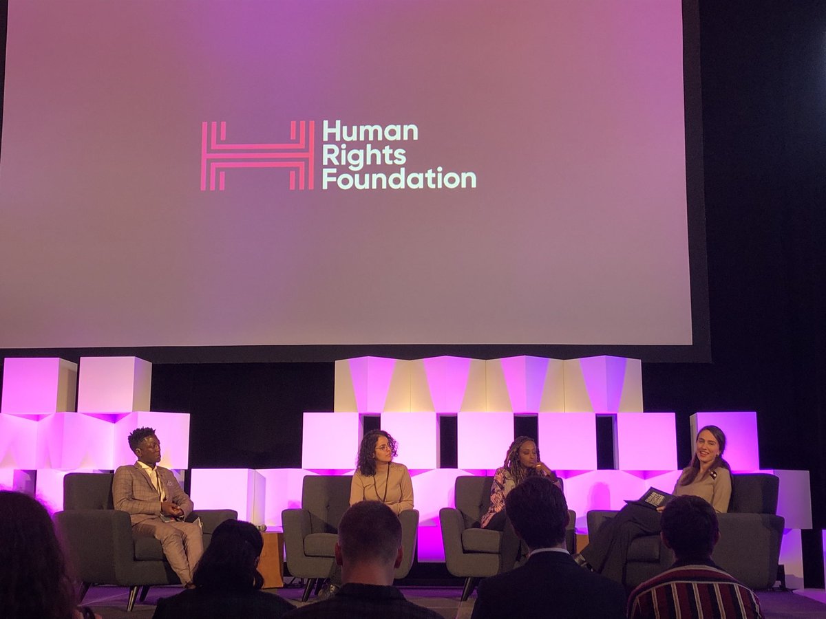 michelle_gulino's tweet photo. Had a great and productive time moderating an @HRF panel @augsburgHRF on 'How Womanhood Shapes Activism,' with the incredible @LeylaHussein, @AsmaKhalifaLY, and @Sesangajerry. Thank you for giving everyone a platform! https://t.co/OGSGf5f711