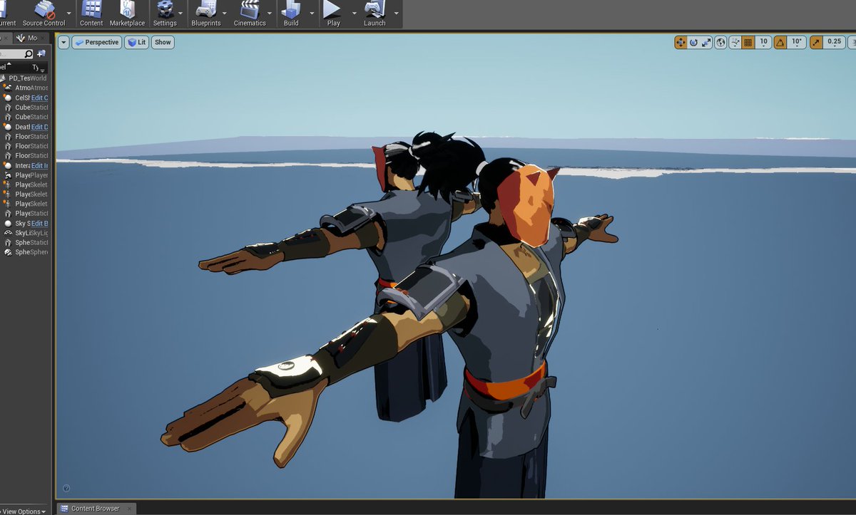 PetterDahne's tweet photo. Rewriting the cel shading because we cleaned up the #UE4  project and I want to do it properly this time (and I won't be able to go to sleep otherwise) #gamedev #shaders #art https://t.co/WPOdKAVdk1