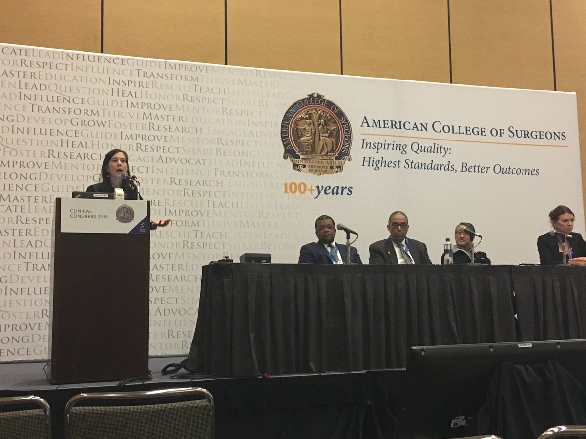 Aimee Grover, MD, FACS moderating the panel session, PS329 Diversity Matters at #ACSCC19 in San Francisco #DiversityMatters @womensurgeons @pferrada1 #VCUsurgery