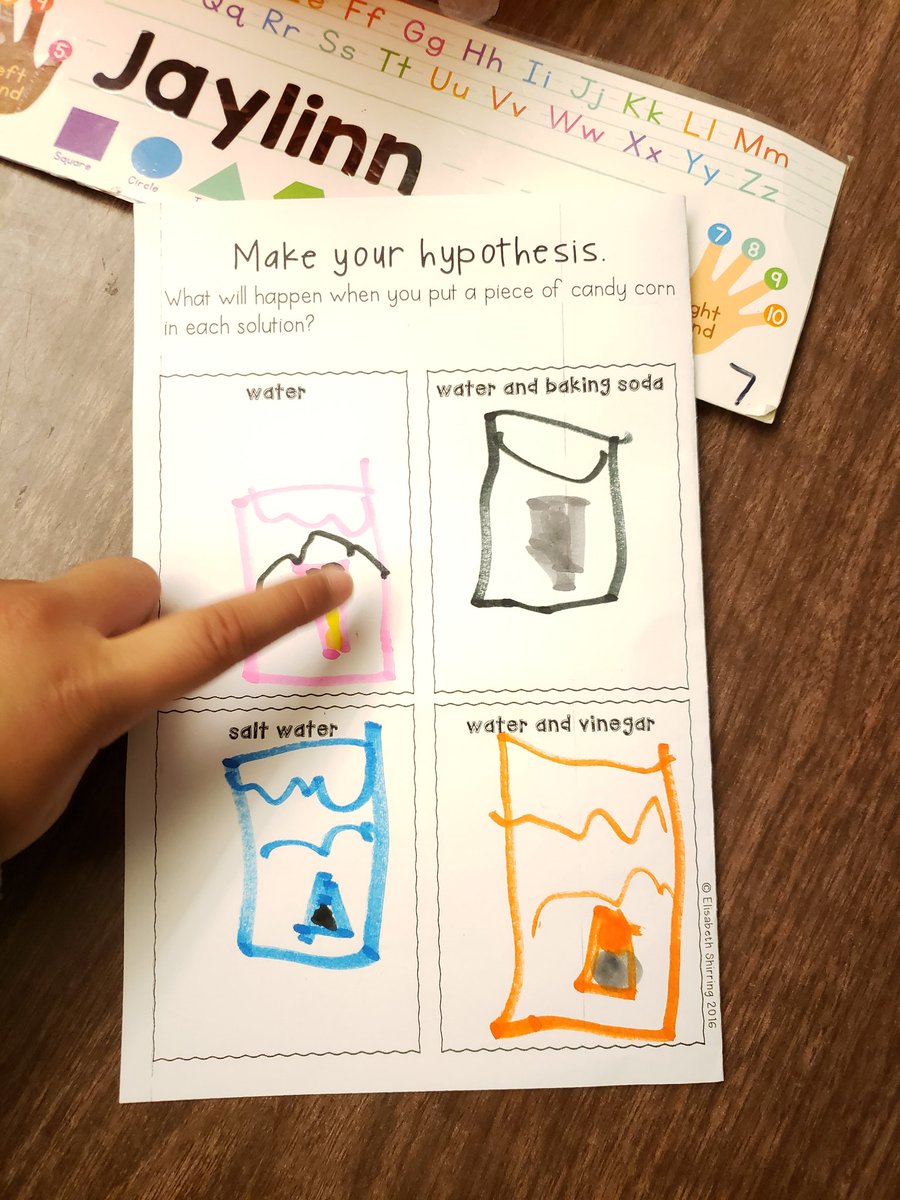 Mrs_Condon1's tweet image. Pps teacher, Miss Edwards gets corny! Let's predict what will happen to candy corn in different solutions. Encouraging predicting, writing, and learning in science! #maketimeforscience @Pburg_PPSLeader @PSD_AsstSuper @MrsNoelPburg