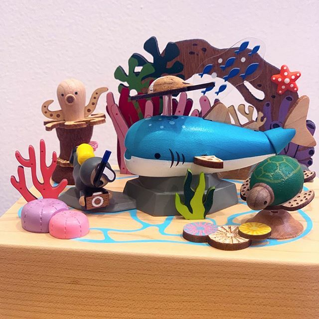 monsterthreadsA's tweet image. How sweet is this detail shot of one of our newest music boxes? Expect to see lots of nautical creatures in store for the Summer months! ⁠
.⁠
.⁠
.⁠
#monsterthreads #musicbox #wooderfullife #nauticalmusicbox #seacreaturestoy ift.tt/2qa5q21