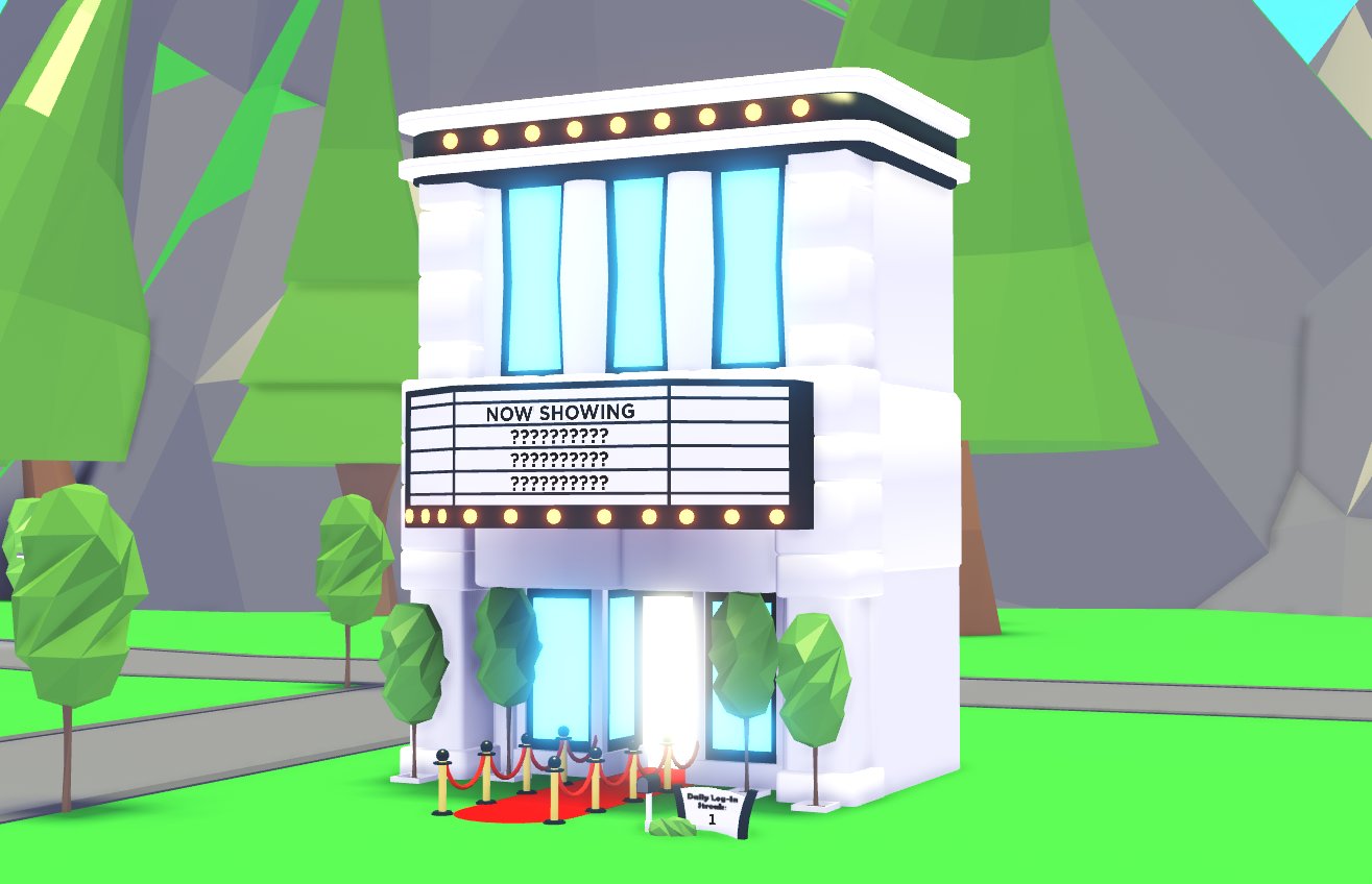 Adopt Me On Twitter Introducing Hollywood House Our Next Update Purchased With Bucks A Large Lobby Opens Up Into A 2 Tiered Stage Area Backrooms The Sign Outside Can Be - roblox adopt me best house to buy