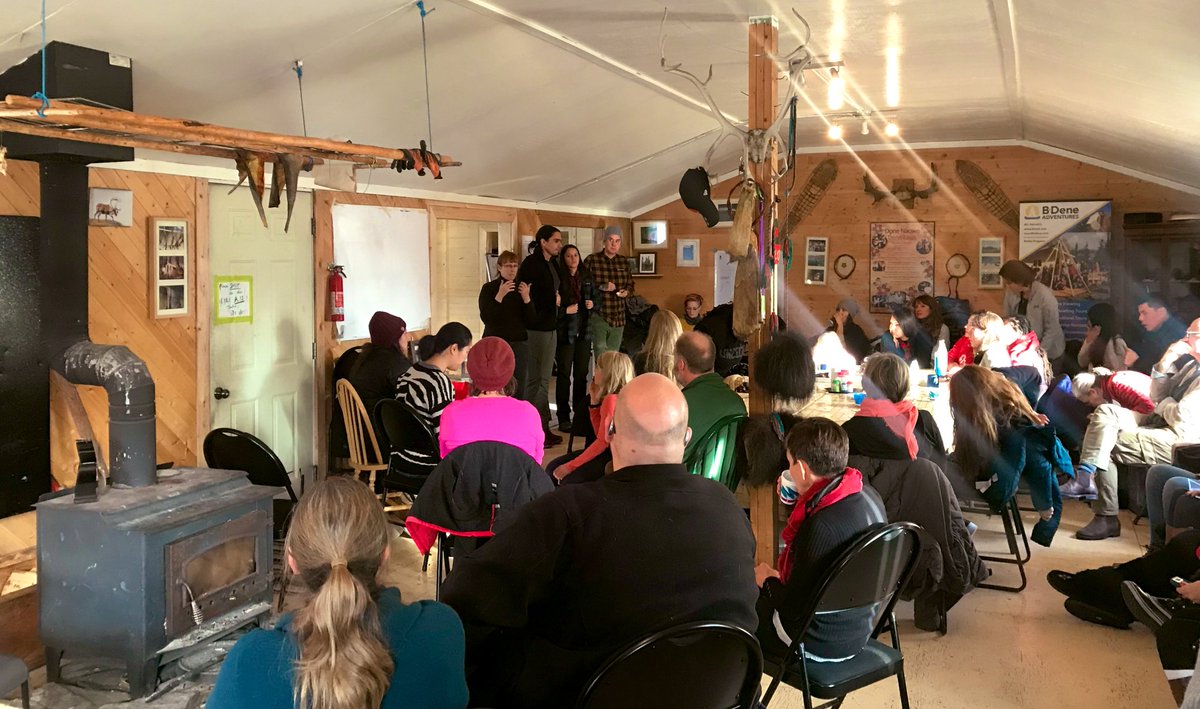 allainaurelie's tweet photo. « #Knowledge has to come from the community, combining academic &amp; traditional skills in a holistic approach to wellness.» Our 2019 scholar @rskucheran &amp; Pr. Glen Coulthard on learning from the social relationship btween land-based instructors &amp; students @Dechinta_ #PETFInstitutes https://t.co/AQxMwITaIZ