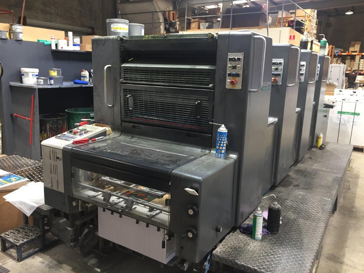Pinheiros_Press's tweet photo. We have the following machine available on short notice at a fantastic price

1994 SM74 4P (low pile)
Cptronic, CPC 1-03, Autoplate, Alcolor, Available immediately. https://t.co/OiGXbX3Mny