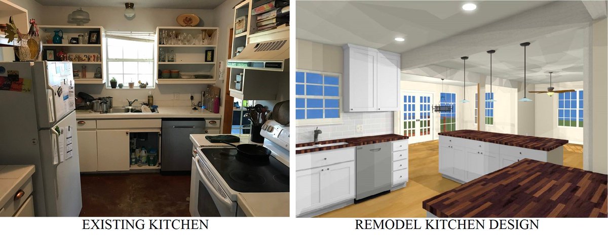Our recent kitchen remodeling design project.