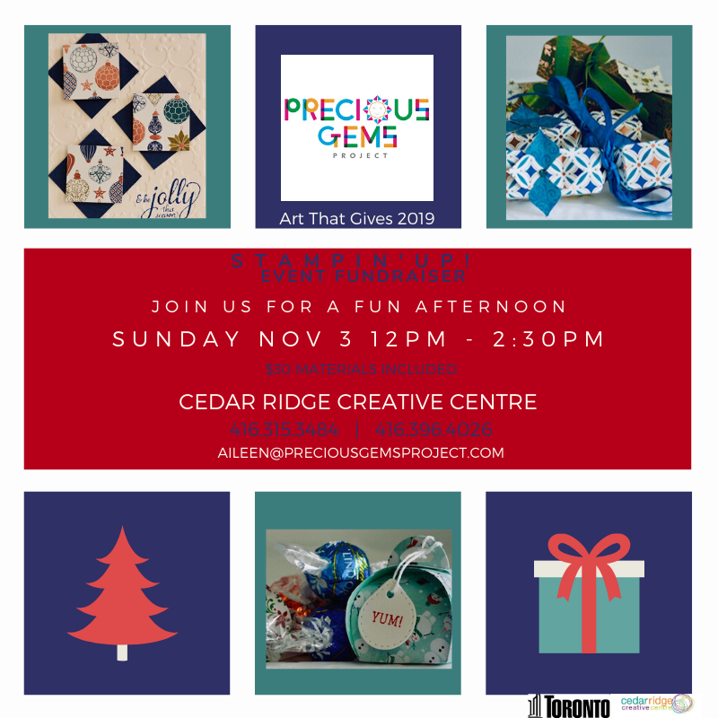 PreciousGemsP's tweet photo. This Sunday Nov 3 12-2:30 ~ Art that Gives 2019 Stamping 'Up Event - https://t.co/2iwOa5NWx1 https://t.co/WSQYoSsoBt