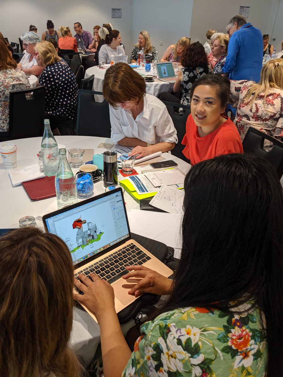 HelenKotevski's tweet photo. Teachers as innovative writers #Authors #DrawTalkWriteShare @NoellaMackenzie @FarnhamRosemary @shirleyjbecker #EAfS #literacy #quality #excellence #continousimprovement https://t.co/5r8ZvfGTOJ
