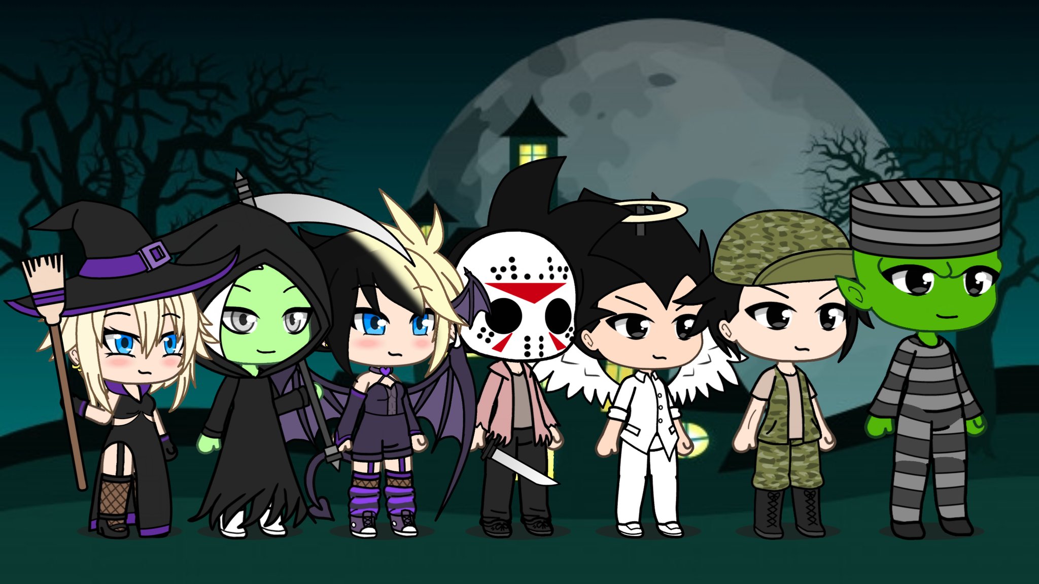 Aym Blast Blue Freelancer Gachaizeur Oc On Twitter Chronicles Squad In Halloween Costumes Dragonballsuper Gachalife Chroniclessquad Peez Orcus Goku Vegeta Piccolo Zamasu Oturanchlorenee Oc Lunime Halloween Halloweencostume