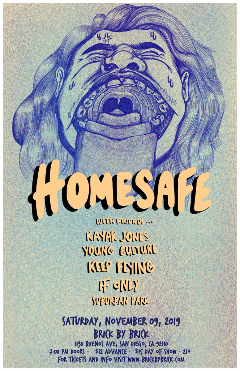 10 DAYS OUT // <a href="/homesafeIL/">Homesafe</a> <a href="/KayakJonesIA/">Kayak Jones</a> <a href="/YoungCultureNY/">YOUNG CULTURE</a> <a href="/KeepFlyingBand/">Keep Flying</a> @ifonlyca and <a href="/SuburbanParkSD/">Suburban Park</a>! bit.ly/2lPsG3k <a href="/equalvision/">Equal Vision Records</a> <a href="/smartpunk/">Smartpunk</a> <a href="/sandiegopunk/">San Diego Punk</a> <a href="/SD_PunkShows/">San Diego Punk Shows</a> <a href="/SDPunk/">SanDiegoPunk.com</a> #SanDiego