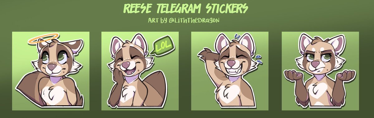 LiththeDragon's tweet photo. ✨Open for more Telegram stickers✨

Been having a ton of fun making these. Only taking two sets this time. They go fast!

✨$15 each. PayPal only. 
Dm or Comment ref to claim!

Comments and retweets are always a big help! https://t.co/XBuRFmLwoL