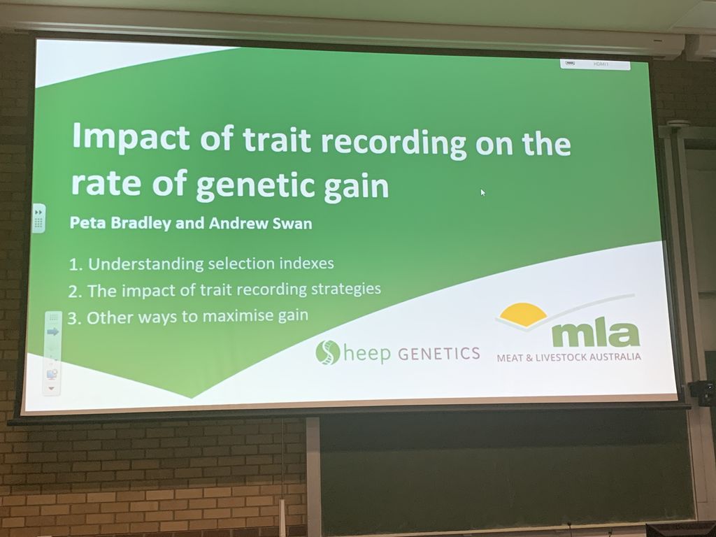 aaabg2019's tweet photo. JOHN VERCOE MEMORIAL LECTURE THEATRE 133

10:00 AM Peta Bradley
The impact of on-farm trait recording on the rate of genetic progress

#AAABG2019 https://t.co/3NkDbqpiTJ