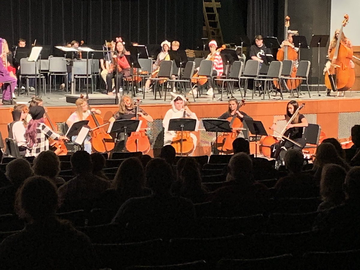 CB West Cello Ensemble playing Nothing Else Matters by Metallica.  New electric cello makes debut. #WestProud #WestPride #CBSD