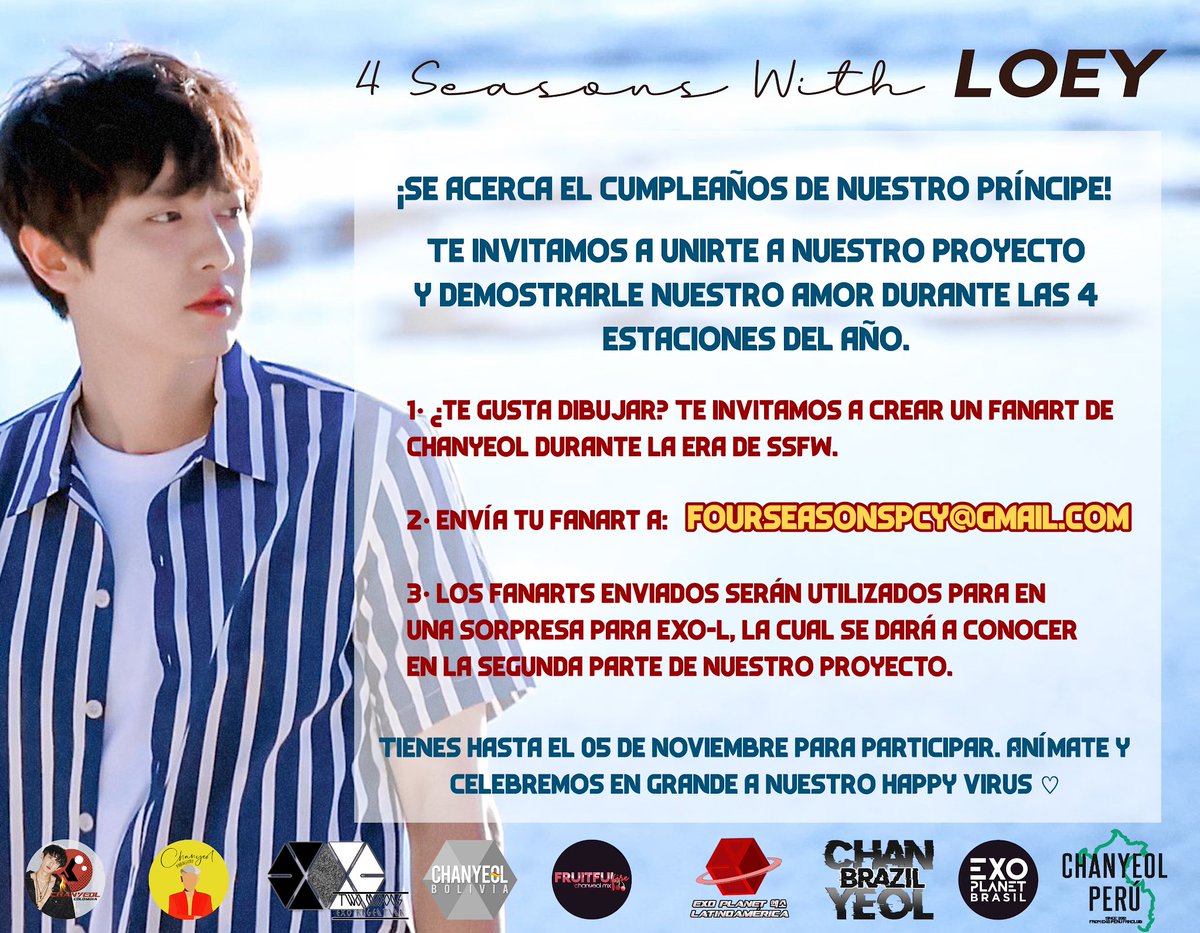 PCYLatam's tweet photo. [PROYECTO DE CUMPLEAÑOS] #CHANYEOL #TRACK_1 🎉

Flamitas les recordamos el primer proyecto de cumpleaños para CHANYEOL 💛

¡Envíen su fanart (puede ser digital o a mano) y esperen la sorpresa que estamos preparando para ustedes ☺️!

🔥 Quedan pocos días

@weareoneEXO https://t.co/hjmSxq8SCx