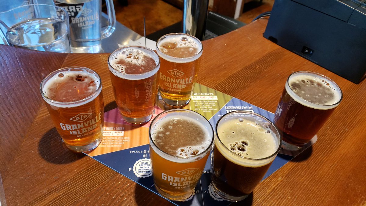 sdmckay2002's tweet photo. @GeorgeKimMD for my foodie friend... not sure if a beer"ie" is a thing but enjoyed my visit to @granvillebeer on @granville_isle #tasterflight https://t.co/hfpjo9XgXz