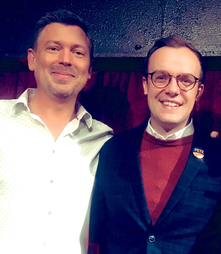Uplifting evening with @Chas10Buttigieg. And, so incredibly inspiring to have <a href="/PeteButtigieg/">Pete Buttigieg</a> as a candidate running for President. #PeteButtigieg2020 #MayorPete