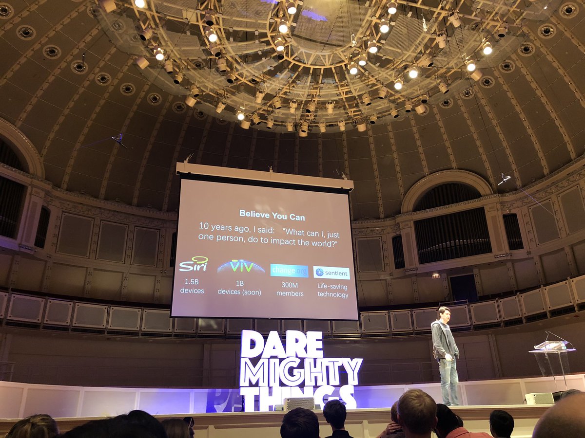 Had an absolute amazing experience <a href="/DareMightyThngs/">Dare Mighty Things</a>. Made it difficult sitting in lecture today, thinking about all the speakers and what they have achieved and are currently doing! Shout out to <a href="/jbbeacham/">James Beacham</a> and @acheyer for the inspiration!!