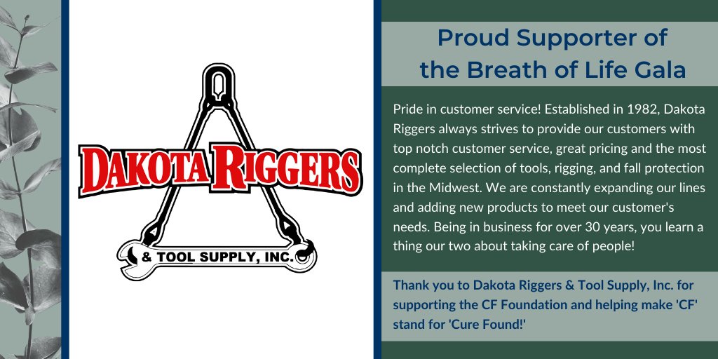 Thank you to @dakotariggers for your support of the Breath of Life Gala on November 23!