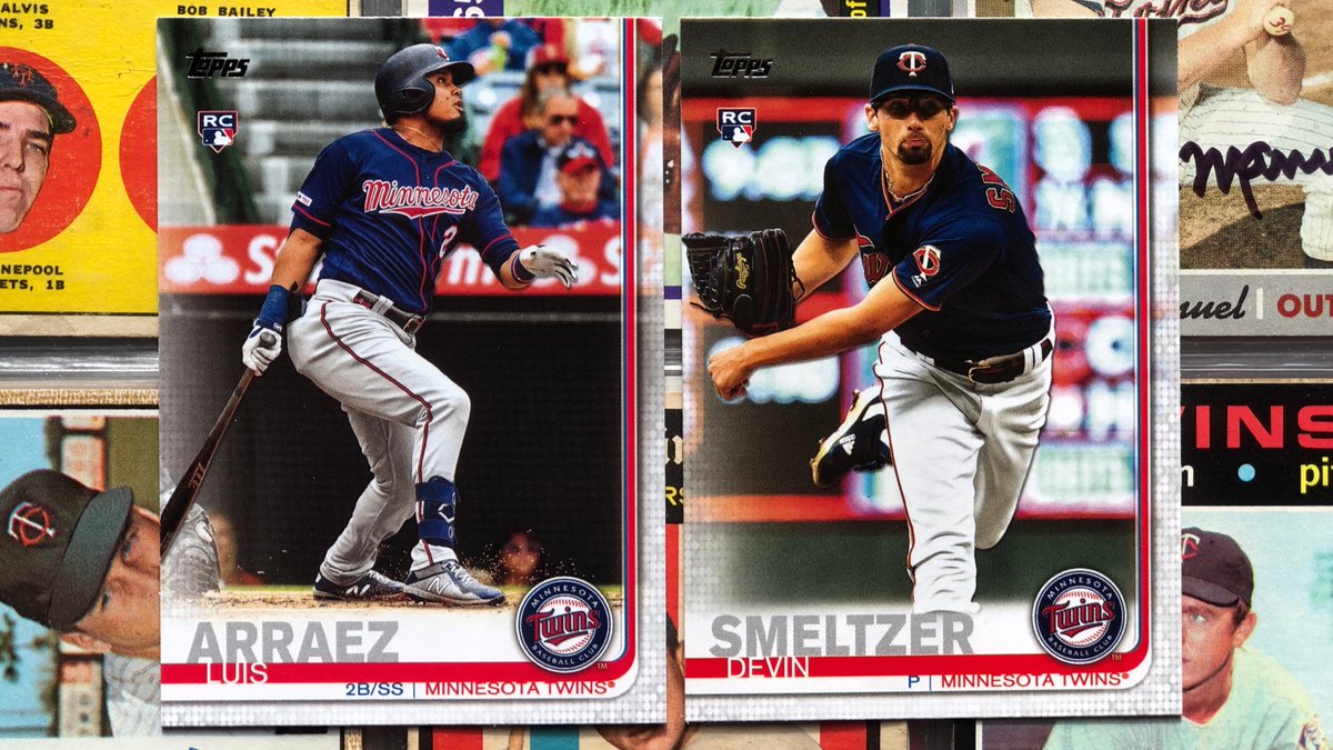 TwinsAlmanac's tweet photo. Retweet for a chance to win these 2019 @Topps Update Luis Arráez and Devin Smeltzer rookie cards. #MNTwins

You can get a poster of this Smeltzer card, limited to 99 copies ⇨ https://t.co/86u1pAQxLL. Arráez posters are already sold out. https://t.co/In0rualk64