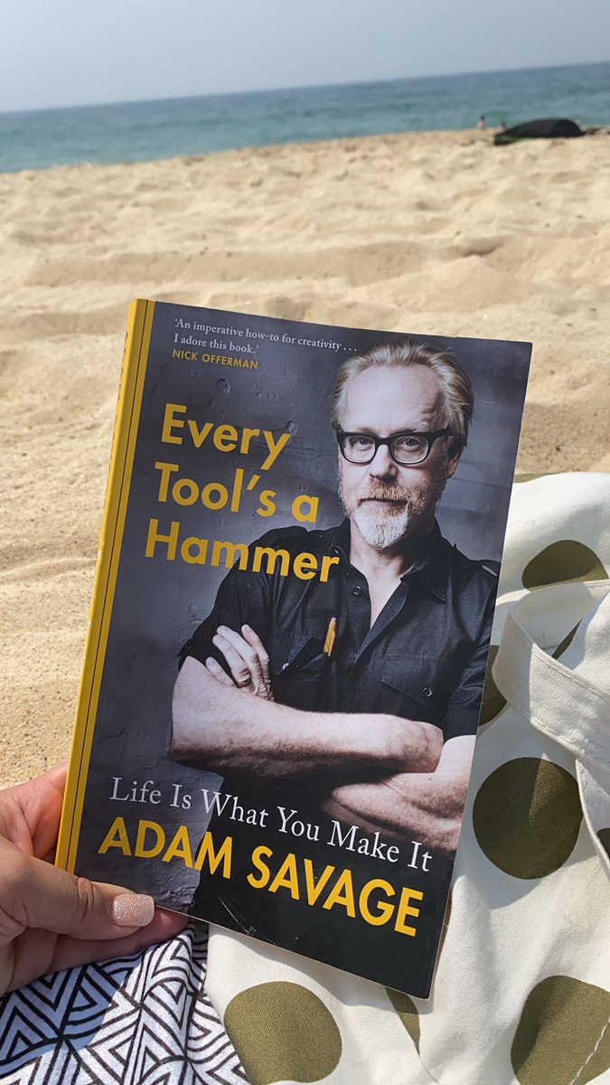 Sea salt, vitamin d and chicken soup for the curiously creative. I am devouring this book. <a href="/donttrythis/">Adam Savage</a>