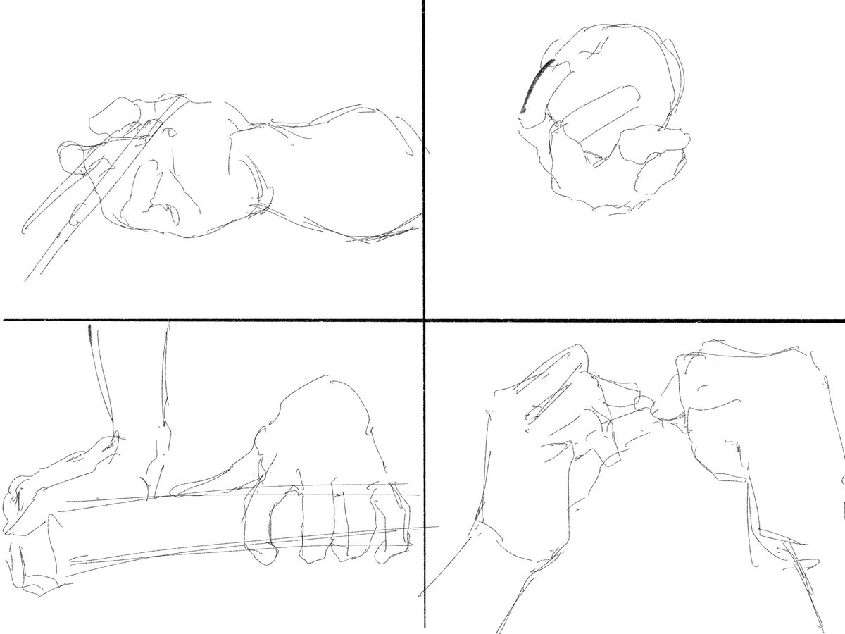 ドローイング部屋作って約一ヶ月、できるだけ毎日ドローイングは続けてきたけど流石に最初と比べると今のほうがうまい これらは初日のものたち!継続って大事だ 