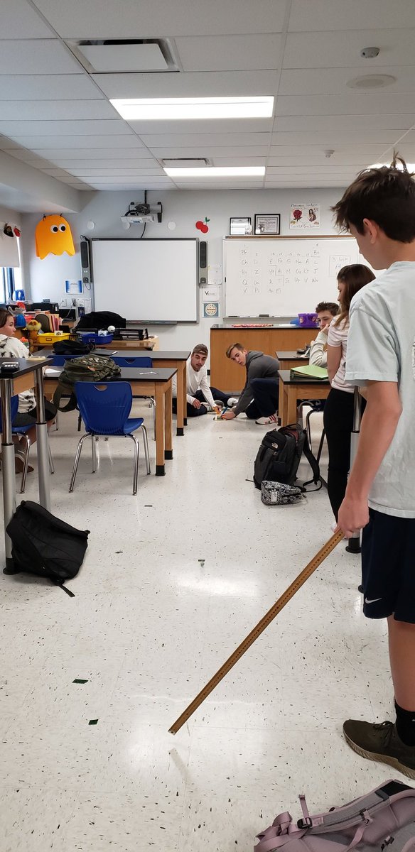 RotoliScience's tweet image. Block 3 Physics with amazing projectile launchers! We sent whiffle balls and Starbursts flying in the name of science &amp;amp; got great data that we used to review our equations. No Starbursts were wasted ‐ they were a tasty snack after all that hard work. Block 1 launches tomorrow!