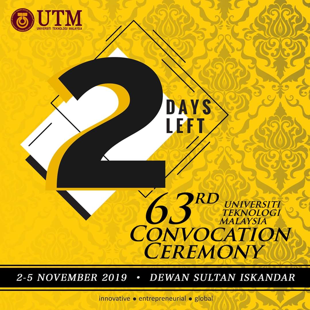 utm_my's tweet photo. Can you feel the heat? Only 2 days left βtil #UTM63rdConvocation !
See you there! π©βππ¨βπππ
https://t.co/S8UfLZGxD2 https://t.co/WpOHQHgN2I