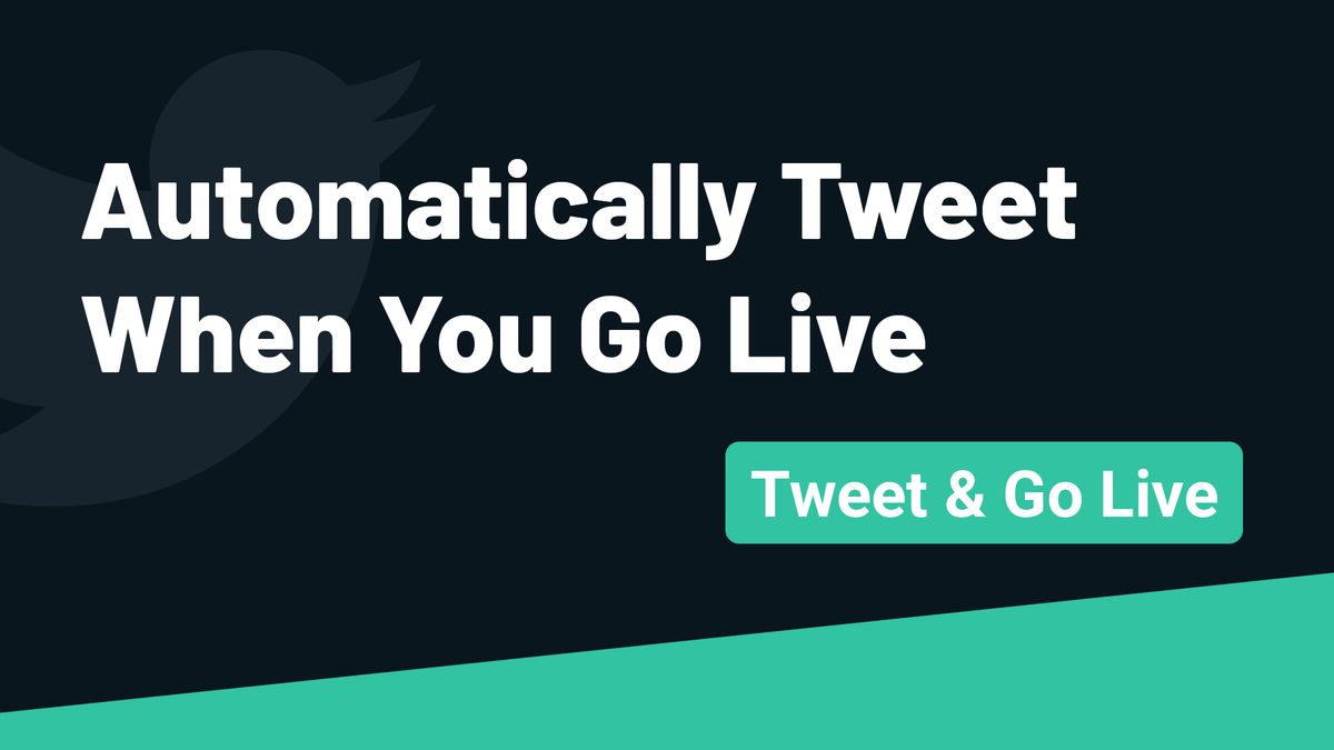 streamlabs's tweet photo. We want to make your life a little easier. With our new tweet and go live feature, you can automatically send tweets in Streamlabs OBS so you can focus on streaming. 💚 

Check out our video to learn more!
https://t.co/u1fGvpjIv7 https://t.co/VImfasFW6s