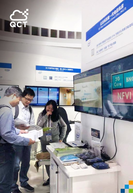 QuantaQCT's tweet photo. PT Expo China 2019 is underway in Beijing. @QuantaQCT is demonstrating its #NGCO solution at the #Intel Booth Oct 31- Nov 3. Come by to talk with our experts. #PTEXPO19 #5G #AI #Edge https://t.co/ecaxyUCThJ