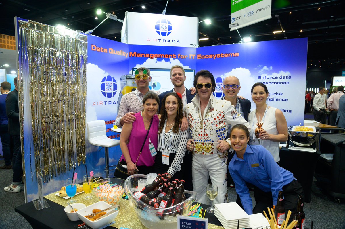 airtracksw's tweet photo. The #airtracksoftware team have had a great week at the #GartnerSYM. Thank you to all that took the time to visit 
@fulv_mastermind @svouch and @AssetMgtMike at the stand. We hope you stopped by to meet Elvis &amp; talk about the importance of #dataquality.

#theDevilsintheData https://t.co/eGqgw7TxSq
