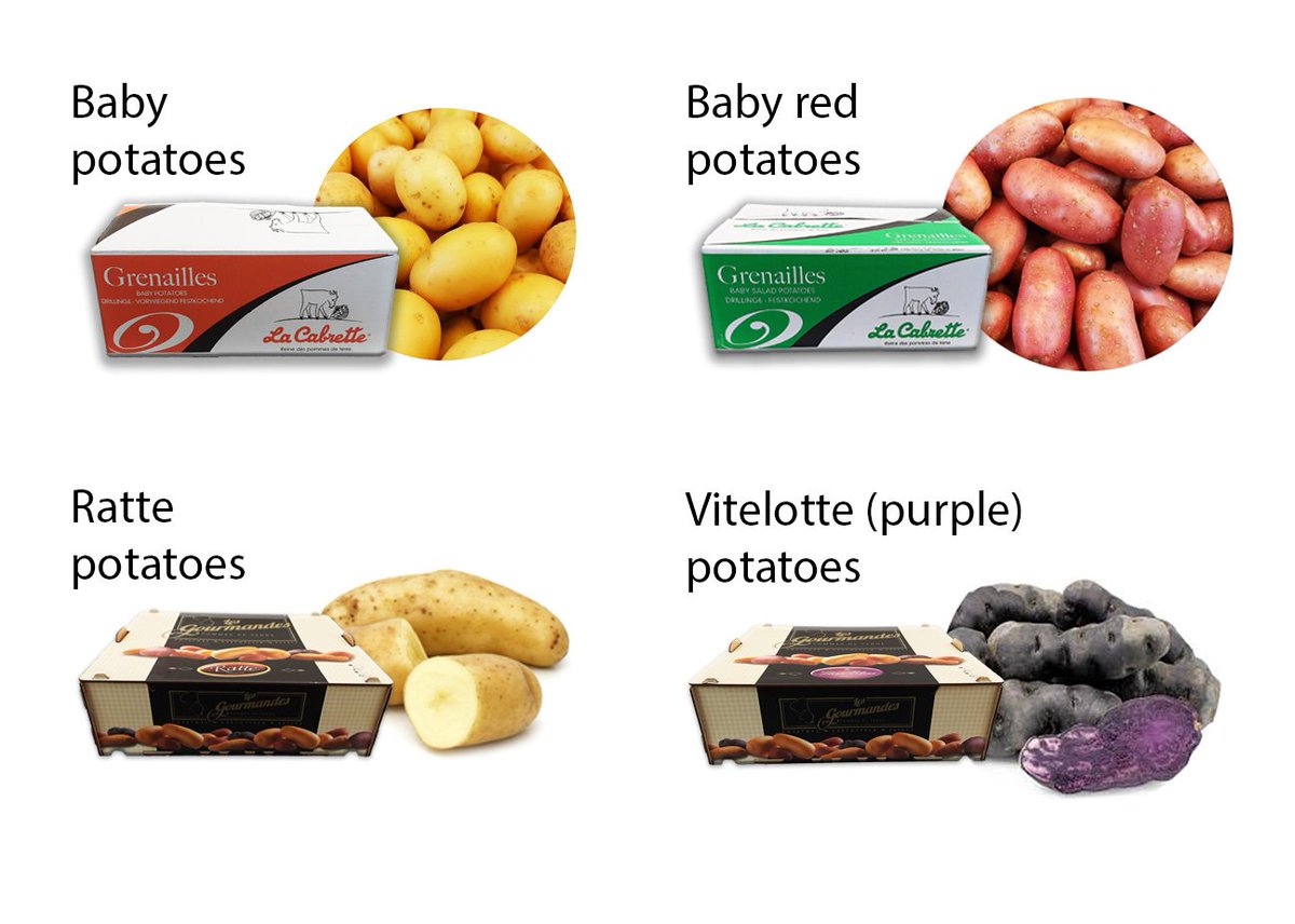 Our best brands for French potatoes are La Cabrette and Gourmandes.
These are especially selected and packed for Vitaal Europe🥔
We got these potatoes all year round available to provide the best service! 
#Questions #pleasecontactouroffice #vitaaleurope #nationwideproduce