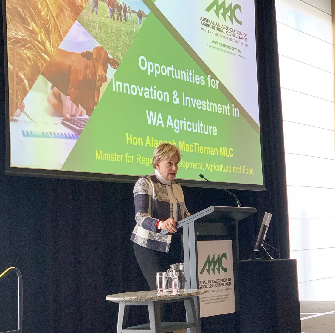 aaac_wa's tweet photo. Thank you to the Hon. Alannah MacTiernan MLC for her insights into innovation and investment opportunities for WA Agriculture #OutlookConference https://t.co/oA5HeIsZkf
