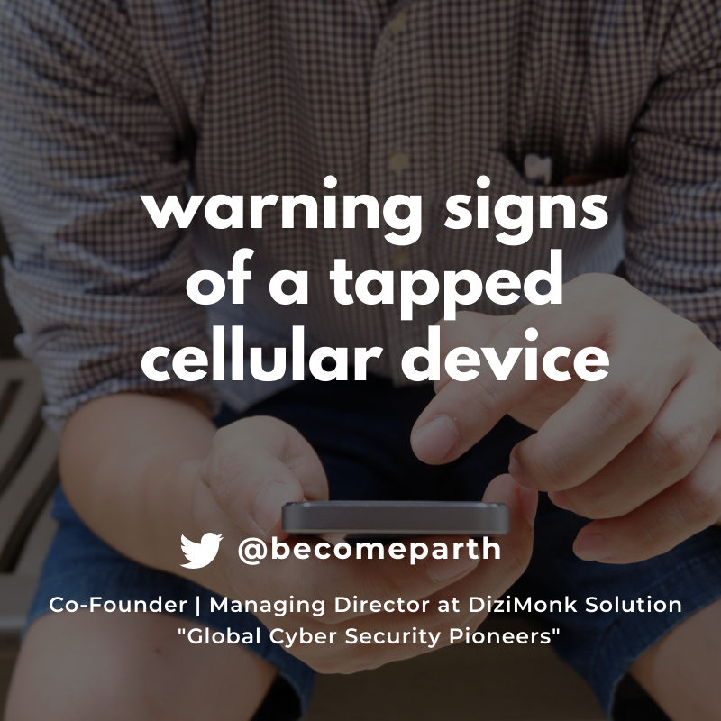 becomeparth's tweet photo. "Warning signs of a Tapped Cellular Device"
Read the entire article here: https://t.co/EodUQRd24U

#cybersecurity #cyberthreat #it #networking #hack #data  #vulnerability #security #prevention #encryption #cellular #tapped #waning #4g #lte #cyberthreat https://t.co/hVTUhXMCab