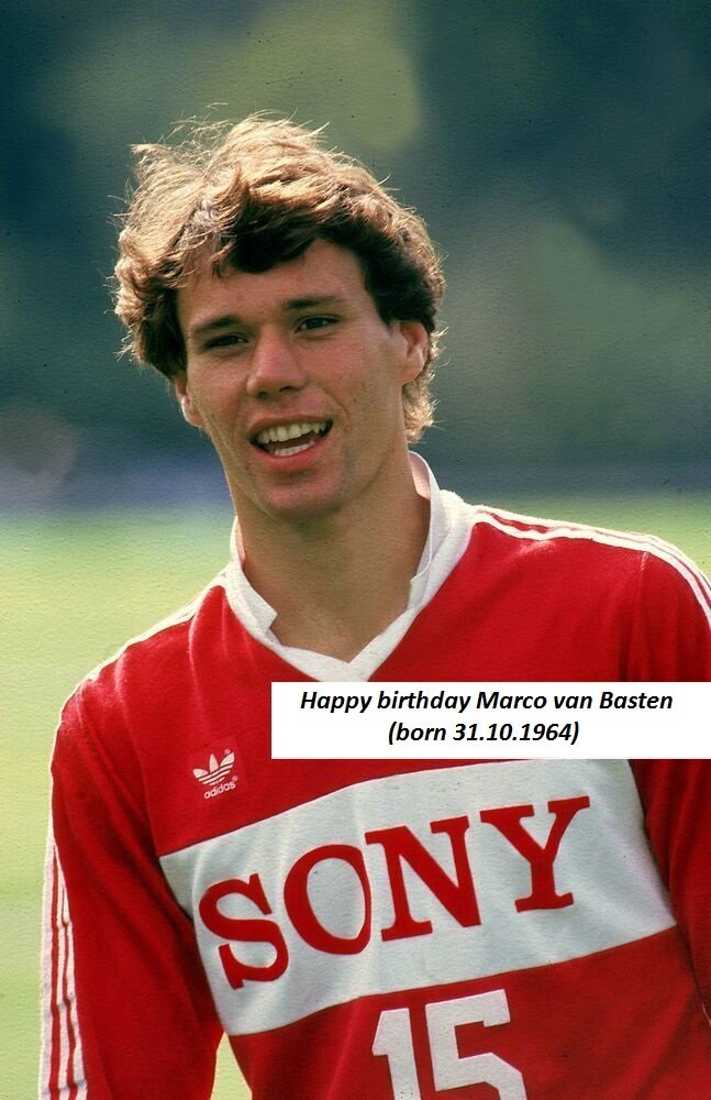 Happy birthday Marco van Basten(born 31.10.1964)   