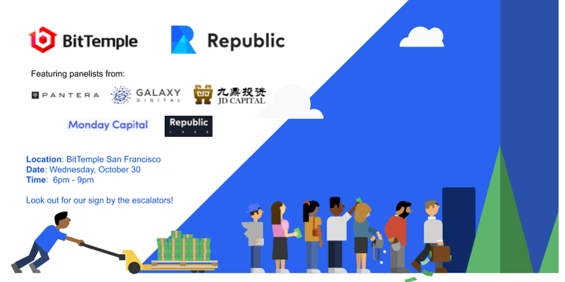 DoraHacks's tweet photo. We’re excited to be at @bit_temple in #SanFrancisco for a discussion on the current #fundraising landscape of the #crypto space! Thanks to @PanteraCapital, @GalaxyDigital, JD Capital, Monday Capital &amp; @joinrepublic Labs for the great discussion! #SFBW19 @SFBWofficial #Blockchain https://t.co/ggQZVxVOe6