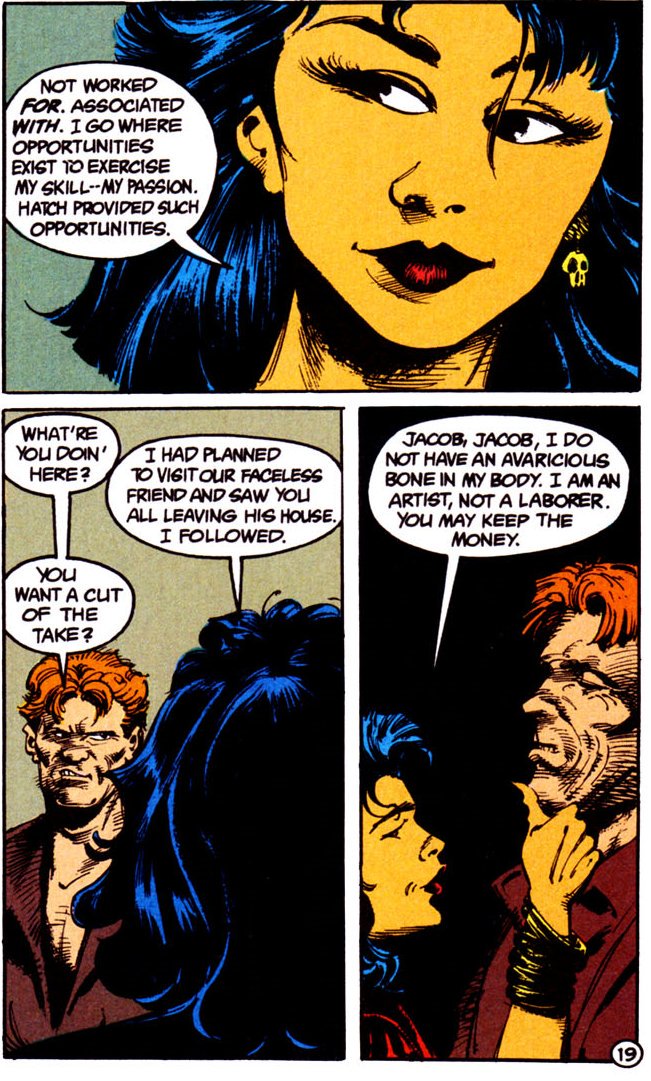 In it, she explains how she goes "where opportunities exist to exercise my skill -- my passion." And we also get the first example of Shiva calling herself an artist.Now, an artist, any artist, expresses themselves or an idea through a medium. And martial arts are no different.