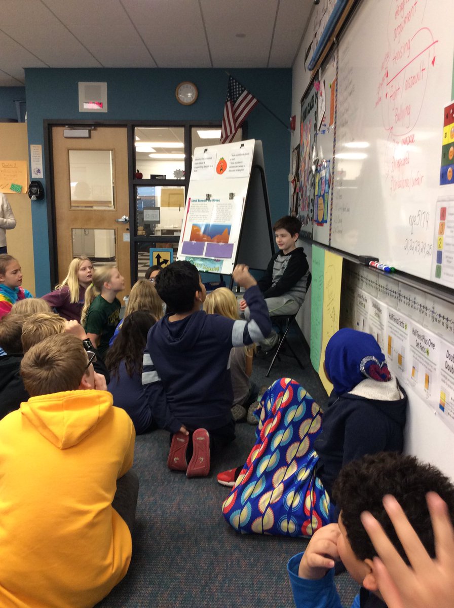 DLarsonSGR4's tweet photo. During Star Student, the audience must ask questions about the student and the student of the week provides the answers.  Flynn had a captive audience today!  When a friend asked him why reading is his favorite free time activity, Flynn response was, “So I don’t get bored!” 😊 https://t.co/hgZi3gpRU9