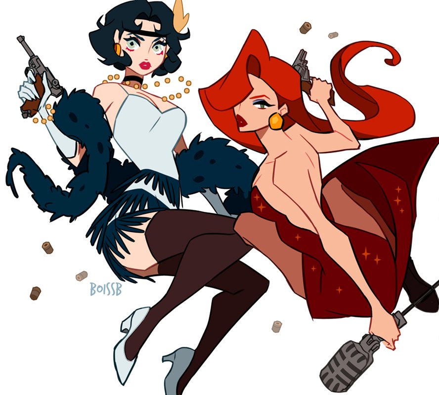 Ok but listen to me.... What about Betty Boop and Jessica Rabbit assasins girlfriends as club singers in disguise... in the 1920s 👀