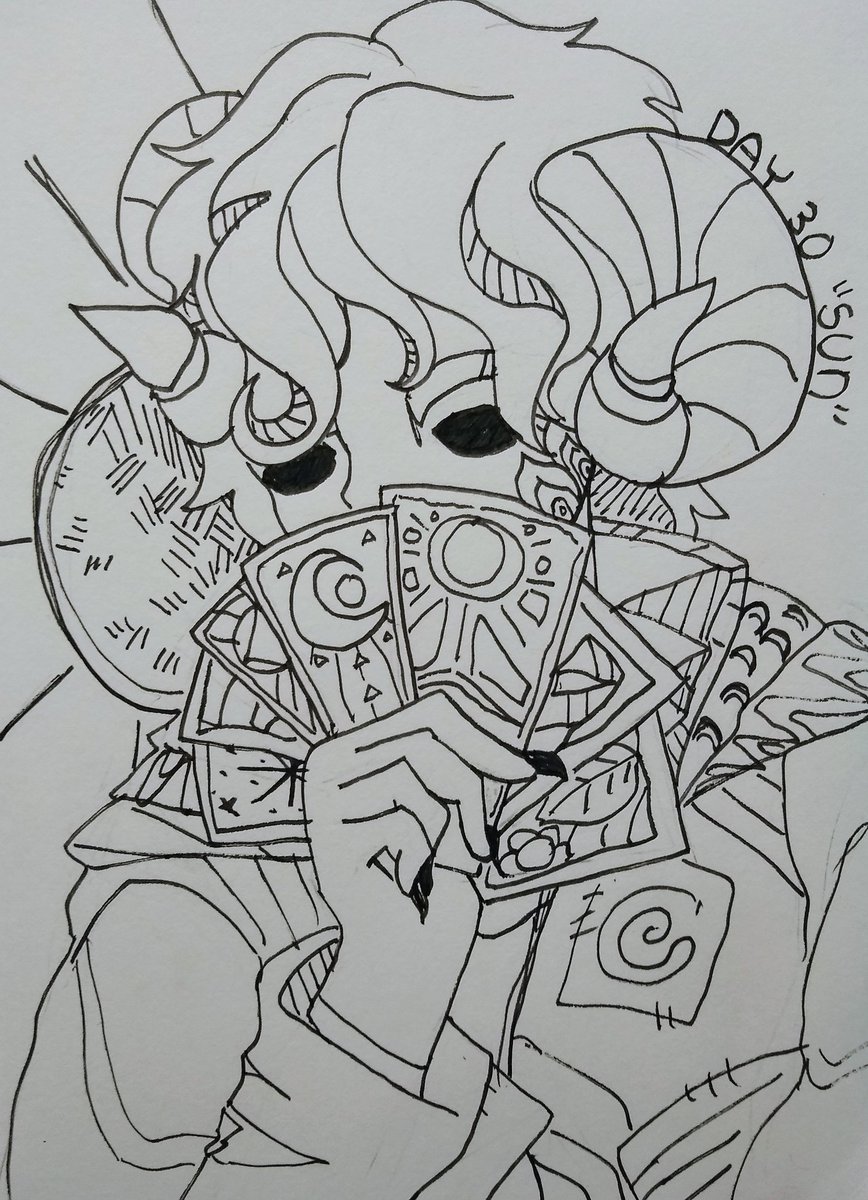 #Inktober2019 Day 30: "Sun" ☀️☀️

#Inktober #inktoberday30 #crinktober #criticalrolefanart 