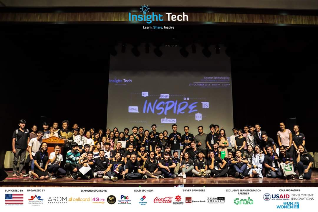 USAYCkh's tweet photo. On 27th October 2019, we had successfully organized the 3rd year of our flagship project, Insight Tech. Thanks to the U.S. Embassy Phnom Penh for their support and a sincere appreciation to partners, sponsors, volunteers and participants for their contributions to this success. https://t.co/YFg8RrICrZ