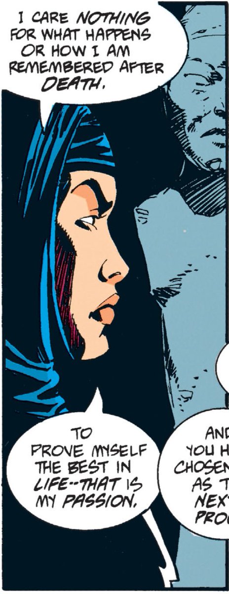 And that's why I think that nearly every other writer besides O'Neil has tried, with different degrees of effort, to give Lady Shiva what they may consider a more solid or better motivation than that. Sometimes it's about becoming the best in the world...