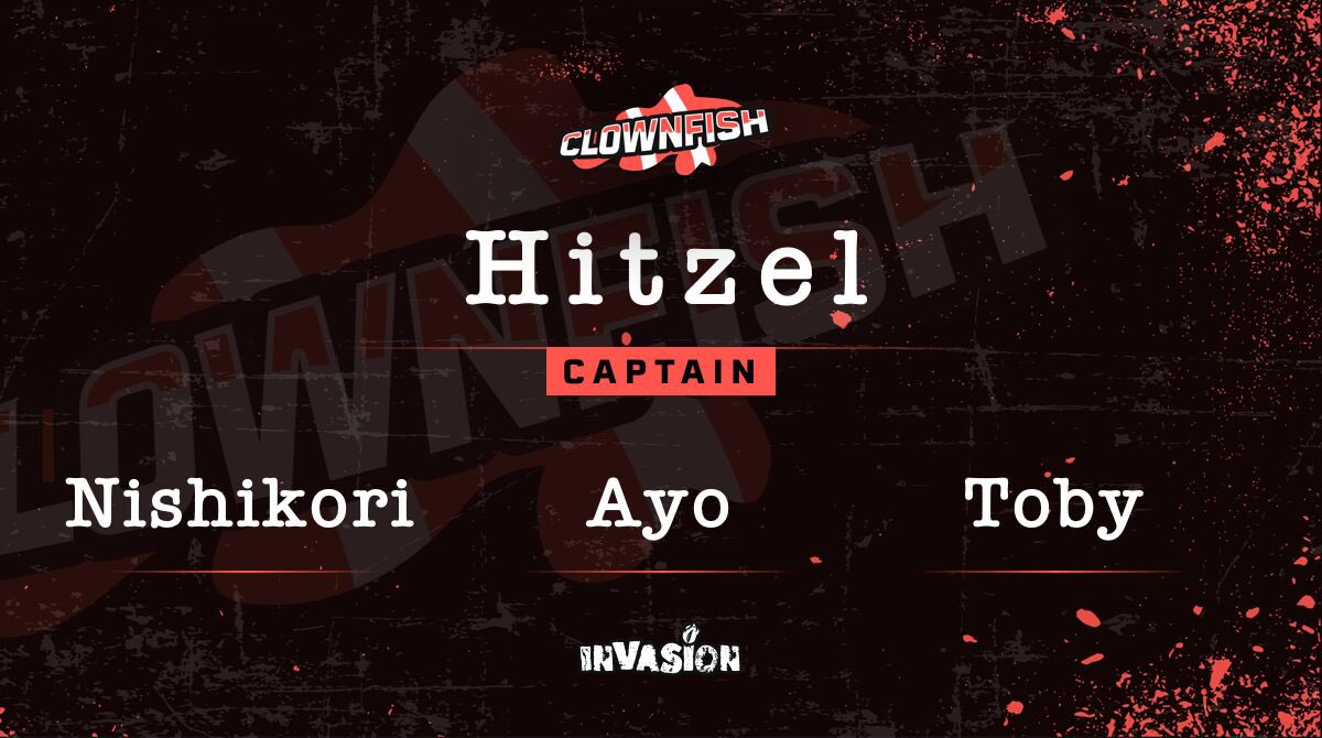 FiretailEvents's tweet photo. Joining @Hitzel89 on the Clownfish are @NishikoriSpl, @Echo_Sushi and @DespaciToby! #firetailinvasion https://t.co/vCjRLYfDWj