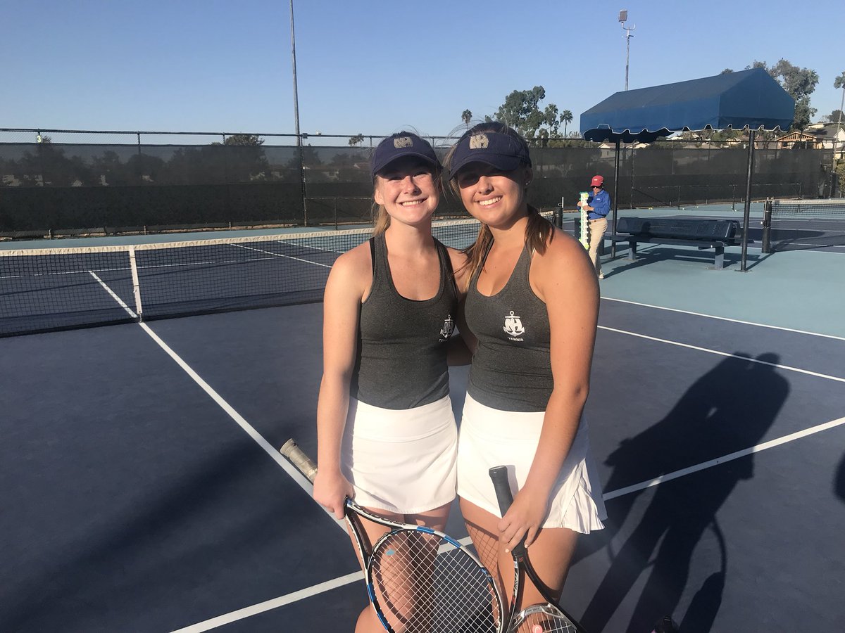 HarborTennis's tweet photo. Congrats to our JV Surf League Doubles Champions Kendall Kelly and Lily Larkins!! NHHs finishes 1st and 3rd for JV doubles and 2nd and 3rd for JV singles. SO GOOD ladies!!! Proud to be a Sailor!! ⚓️🎾🙌🎉 #sailorpride #champs https://t.co/Hd5EIs7Ao0