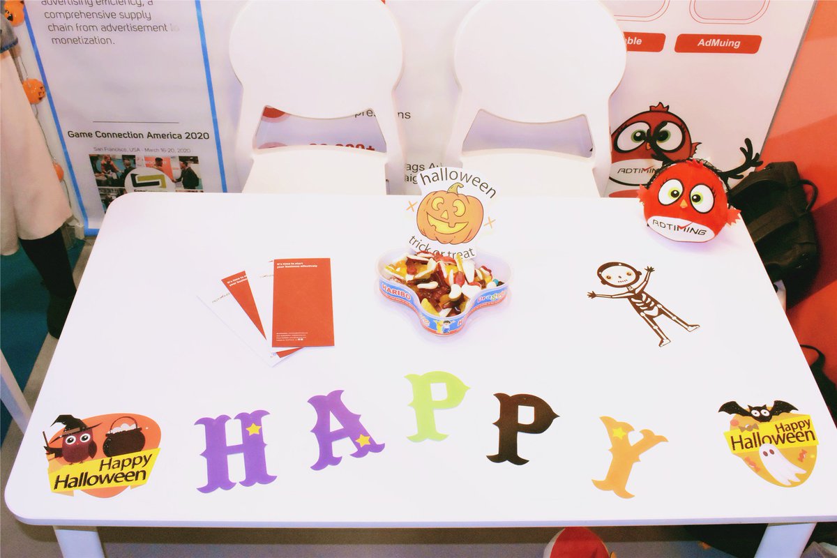 AdTimingTech's tweet photo. It’s been a great Day 2 @GameConnection, talking to awesome #developers and industry players. We’re so excited to get into #Halloween mood, many surprises at our booth #23a, Hall 2.1 on Day 3. You’re most welcome to visit, let’s have some fun!
 #GameCoEurope2019 #Paris https://t.co/Qa7iNBsSYC