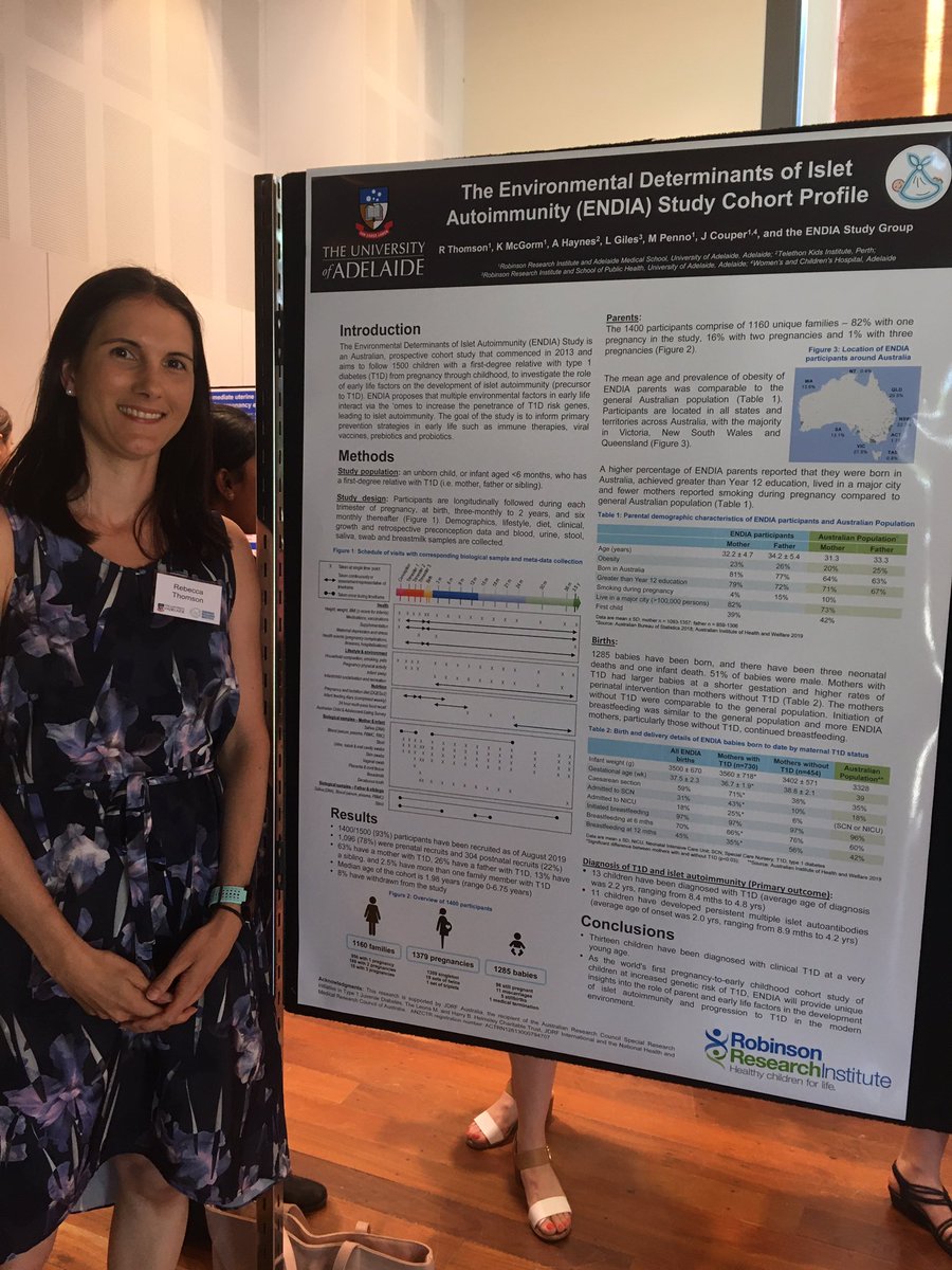 BetaCellCRE's tweet image. Dr Rebecca Thomson outlines the current status of the #endiastudy cohort profile at the 2019 #rrisym