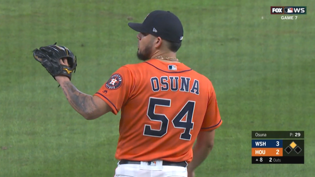 IsItUpOrDown's tweet photo. Top of the 8th right now, ...Correa and Reddick get it done in the bottom of the 8th. #CrystalbaseBall🤔 #WSHvsHOU #Game7 https://t.co/K8JHZTuhQC