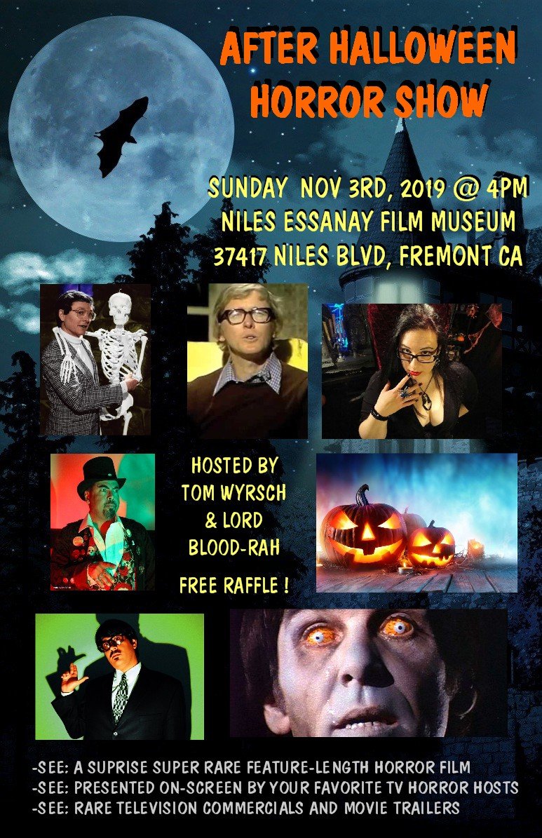 John Stanley, second host of the Bay Area's Creature Features show will be our very special guest at the Creature Features movie show at the film museum on Sunday, November 3rd.
Link for advance tickets:
nilesfilmmuseum.org/?tv=4997833899…