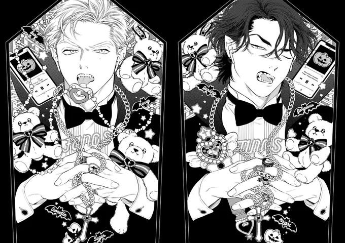 ✞Happy Halloween✞
Fangs2.5話の見開きそのうちカラーにしてみたい🥺細かい作業、しあわせ 